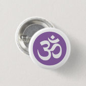 アメジスト蘭とホワイトオブジェクトモデルのシンボルバッジ 缶バッジ (正面&裏面)