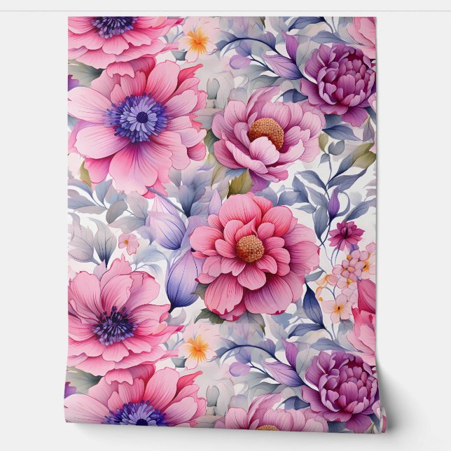 アメジスト開花ラプソディボタニカル 壁紙 (ほどく)