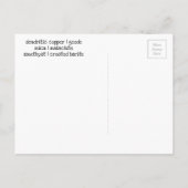 アメジスト雲母銅バライトマラカイトヘードロックス  ポストカード (裏面)