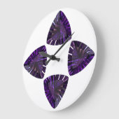 アメジスト2月の誕生石紫色の大きな時計 ラージ壁時計 (傾斜)
