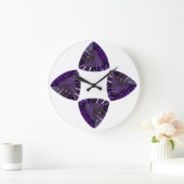 アメジスト2月の誕生石紫色の大きな時計 ラージ壁時計 (ホーム)