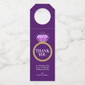 アメジスト33回結婚記念パープル・プリー ボトルネックタグ (正面)