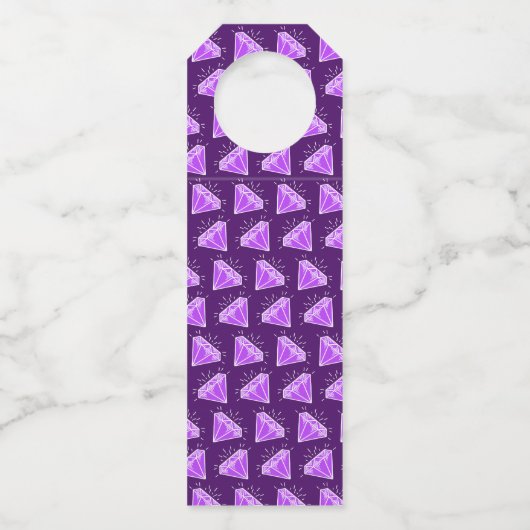 アメジスト33回結婚記念パープル・プリー ボトルネックタグ (裏面)