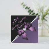 アメジスト33結婚周年記念招待状 招待状 (スタンド正面)