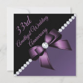 アメジスト33結婚周年記念招待状 招待状 (正面)
