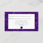 アメジスト&アメジストクリスタルボール精神培地 紹介カード (裏面)