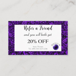 アメジスト&アメジストクリスタルボール精神培地 紹介カード