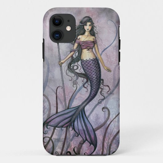 アメジスト シー ファンタジー マーメイド アート Case-Mate iPhoneケース (裏面)