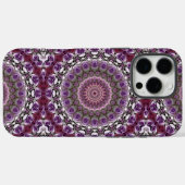 アメジスト ピンク カレイドスコープ マンダラ柄 Case-Mate iPhoneケース (裏面 (横))