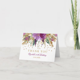 アメジスト フラワー ギター 90歳の誕生日おめでとう サンキューカード