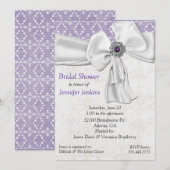 アメジスト ブライダルシャワーの招待状 招待状 (正面/裏面)
