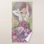 アメジスト(四宝石)アルフォンスミュシャ バスタオル (バスタオル)