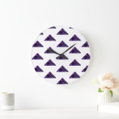 アメジスト、2月の誕生石紫色の大きな時計 ラージ壁時計 (ホーム)