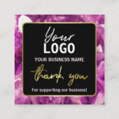 アメジストCrystal命令カードの使い方 スクエア名刺 (裏面)