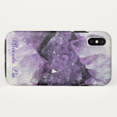 アメジストGeode 3D *パーソナライズ* Case-Mate iPhoneケース (裏面(横))