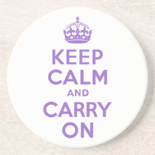 アメジストKeep Calm and Carry On コースター