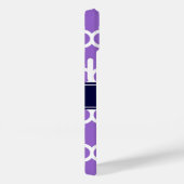 アメジストWhtモロッコ#5ネイビーブルー名モノグラム Case-Mate iPhoneケース (裏面 / 右)