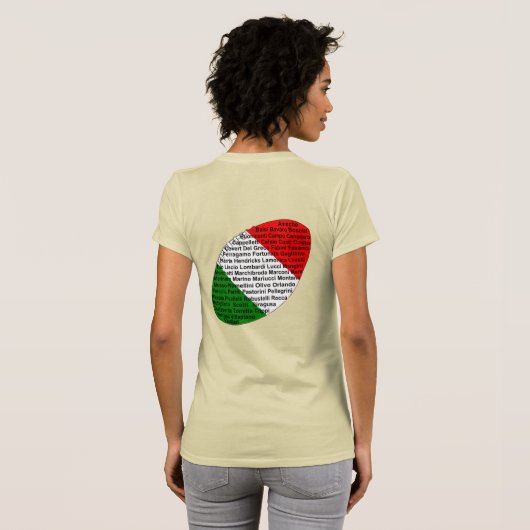 アメッイタリアンク選手 Tシャツ (裏面フル)