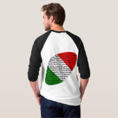 アメッイタリアンク選手 Tシャツ (裏面フル)