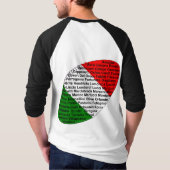 アメッイタリアンク選手 Tシャツ (裏面)
