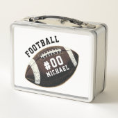 アメッパーソナライズされたカの名前と番号 メタルランチボックス (裏面)