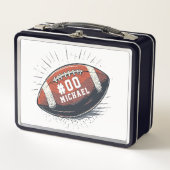 アメッパーソナライズされたカの名前と番号 メタルランチボックス (正面)