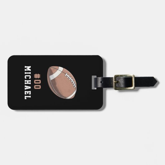 アメッパーソナライズされたカの名前と番号 ラゲッジタグ (正面横)