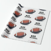 アメッパーソナライズされたカの名前と番号 ラッピングペーパー (アンロールド)