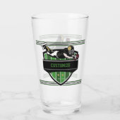 アメッパーソナライズされたクフットボールテーマ タンブラーグラス (裏面)