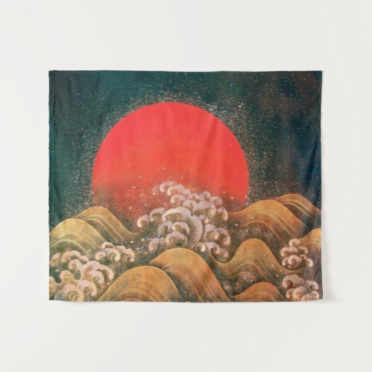 アメテラス天照女神レッドブラウン タペストリー (正面(横))