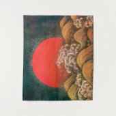 アメテラス天照女神レッドブラウン タペストリー (正面)