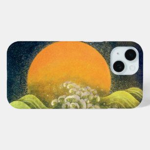 アメテラス、太陽の女神イエローグリーンブラック iPhone 15ケース