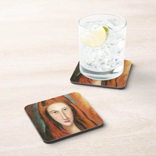 アメデオモディリアーニズジャンヌヘブテルンポートレート コースター (右側)