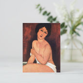 アメデオモディリアーニ大着座女性 ポストカード (スタンド正面)