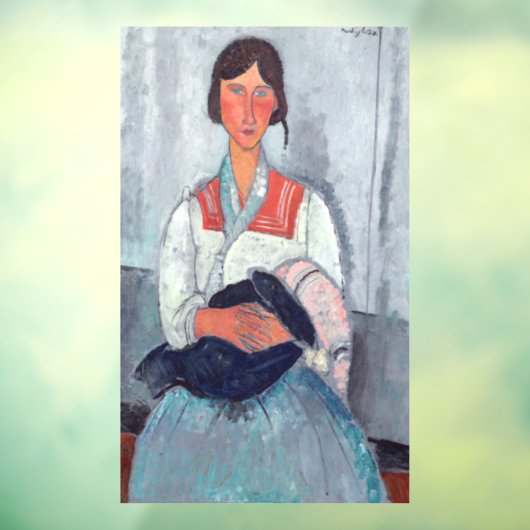 アメデオモディリアーニ – ジプシーの女性とベビー ウィンドウサイン (シート3)