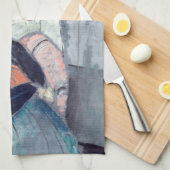 アメデオモディリアーニ – ジプシーの女性とベビー キッチンタオル (四つ折り)