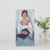 アメデオモディリアーニ – ジプシーの女性とベビー サンキューカード (スタンド正面)