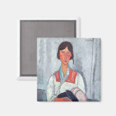 アメデオモディリアーニ – ジプシーの女性とベビー マグネット (正面/裏面)