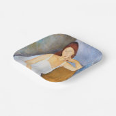 アメデオモディリアーニ – ジャンヌヘブテルネ ペーパープレート (傾斜あり)