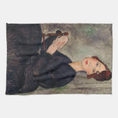 アメデオモディリアーニ – デディ・ヘイデンのポートレート キッチンタオル (横)