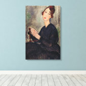 アメデオモディリアーニ – デディ・ヘイデンのポートレート キャンバスプリント (インサイチュ (ウッドフロア))