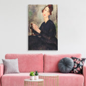 アメデオモディリアーニ – デディ・ヘイデンのポートレート キャンバスプリント (インサイチュ (リビング))
