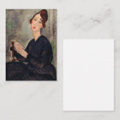 アメデオモディリアーニ – デディ・ヘイデンのポートレート ノートカード (正面/裏面)