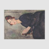 アメデオモディリアーニ – デディ・ヘイデンのポートレート 薄葉紙 (正面)