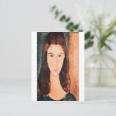 アメデオモディリアーニ – ポートレートの少女 ポストカード (スタンド正面)