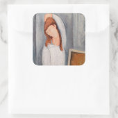 アメデオモディリアーニ – ポートレートジャンヌヘブテルネ#1 スクエアシール (バッグ)