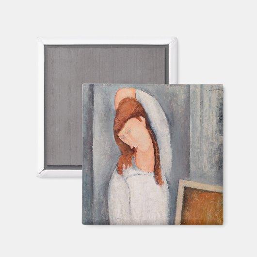 アメデオモディリアーニ – ポートレートジャンヌヘブテルネ#1 マグネット (正面/裏面)