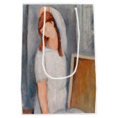 アメデオモディリアーニ – ポートレートジャンヌヘブテルネ#1 ミディアムペーパーバッグ (裏面)