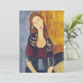 アメデオモディリアーニ – ポートレートジャンヌヘブテルネ#2 サンキューカード (スタンド正面)