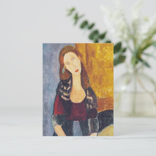 アメデオモディリアーニ – ポートレートジャンヌヘブテルネ#2 ポストカード (スタンド正面)